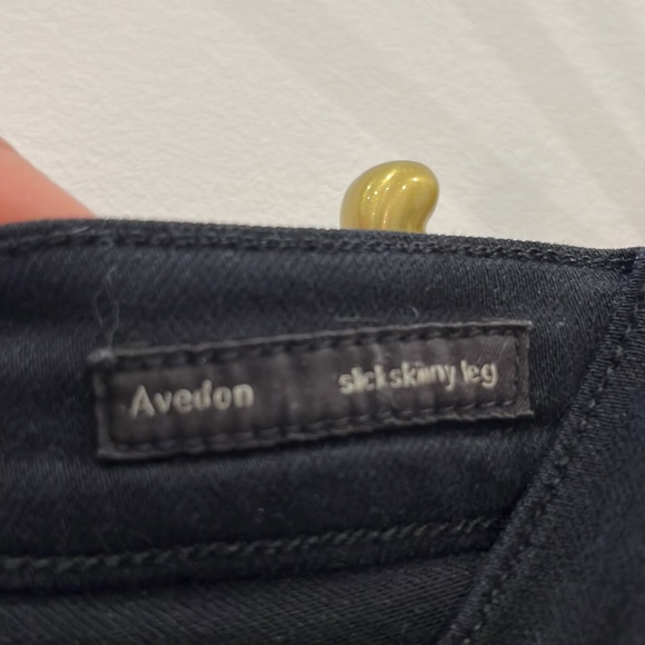 Black super soft citizen of humanity skinny jeans - Picture 3 of 6